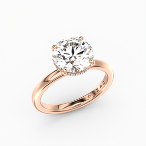 Classic Hidden Halo Round Brilliant Cut Solitaire