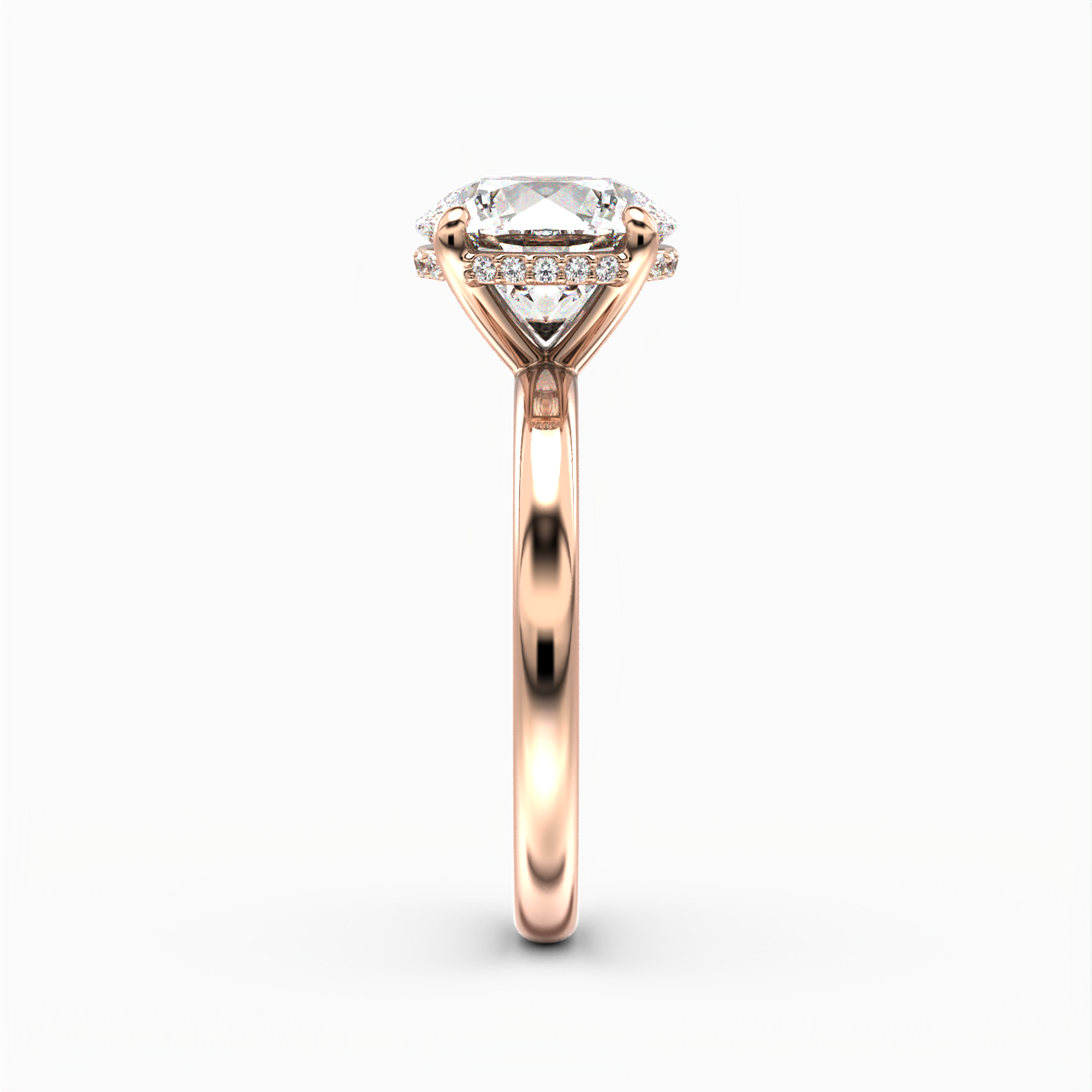 Classic Hidden Halo Round Brilliant Cut Solitaire