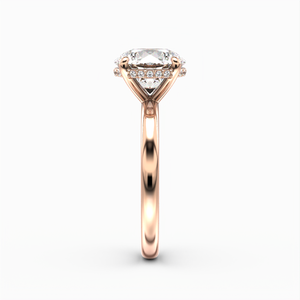 Classic Hidden Halo Round Brilliant Cut Solitaire