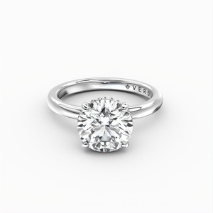 Classic Hidden Halo Round Brilliant Cut Solitaire