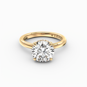 Classic Hidden Halo Round Brilliant Cut Solitaire