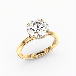 Classic Hidden Halo Round Brilliant Cut Solitaire