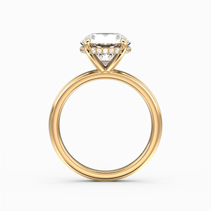 Classic Hidden Halo Round Brilliant Cut Solitaire