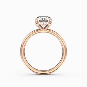 Classic Hidden Halo Radiant Cut Solitaire