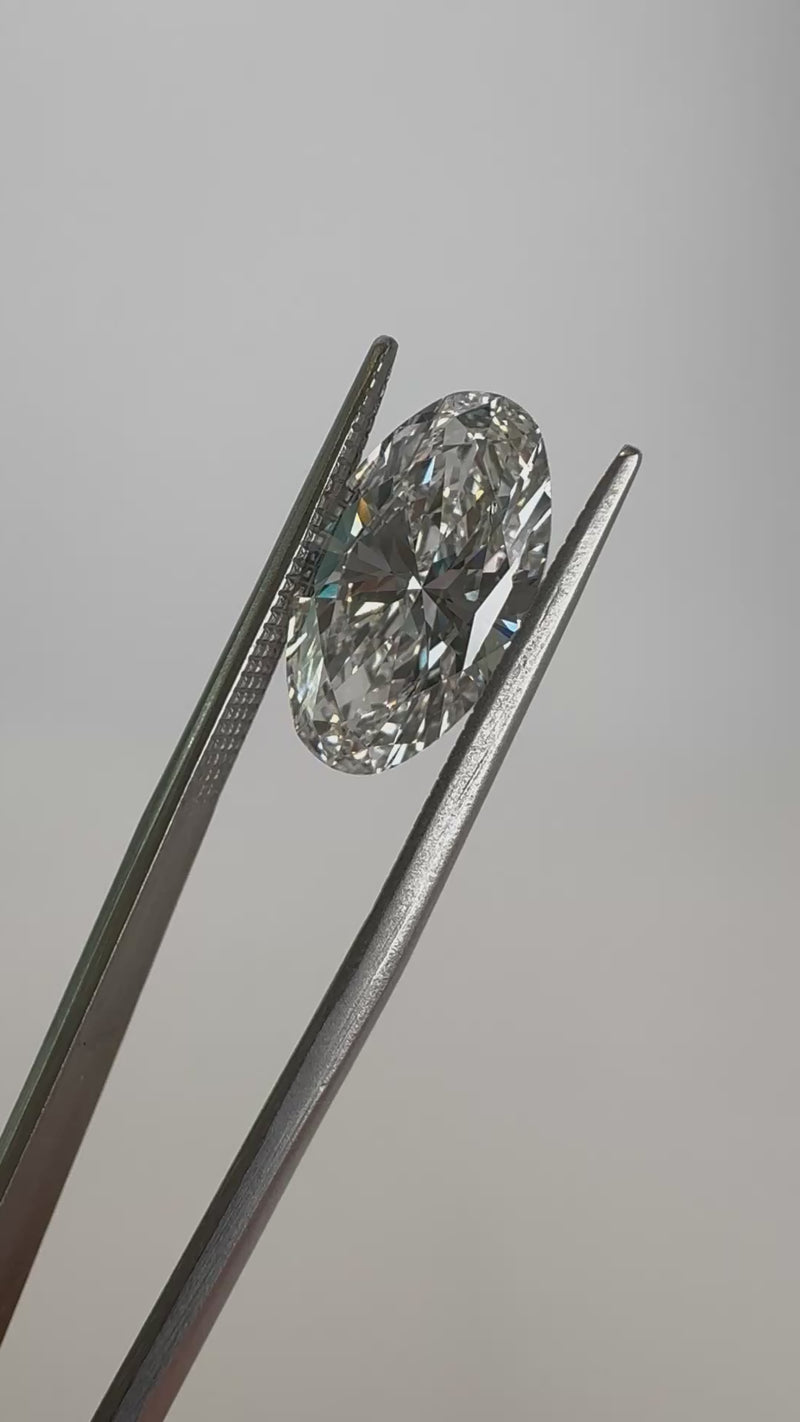 3.09ct Moval E VVS2