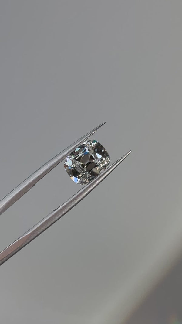 2.02ct Antique Cut Elongated Cushion E VVS2