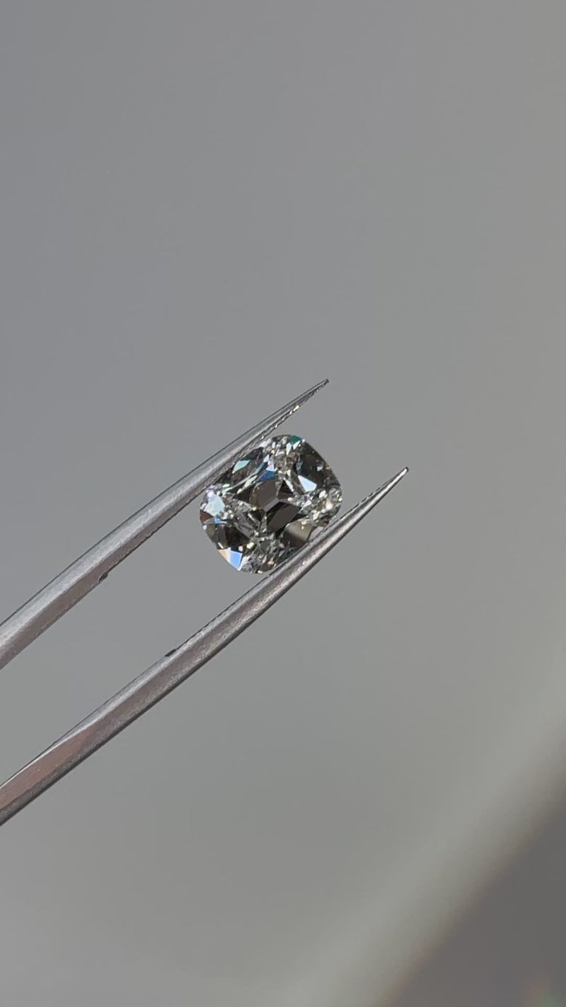 2.02ct Antique Cut Elongated Cushion E VVS2